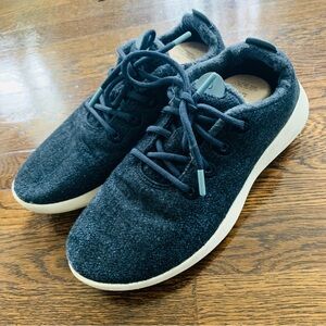 Allbirds Wool Runner Mizzle Men's Size 10 Low‎ Comfort Sneakers Navy Blue